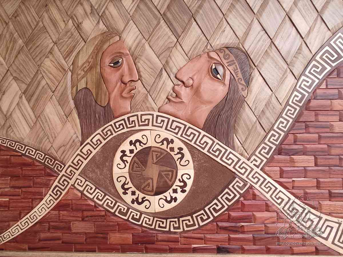 Enchapado en tamo y talla en madera, técnica artesanal de San Juan de Pasto