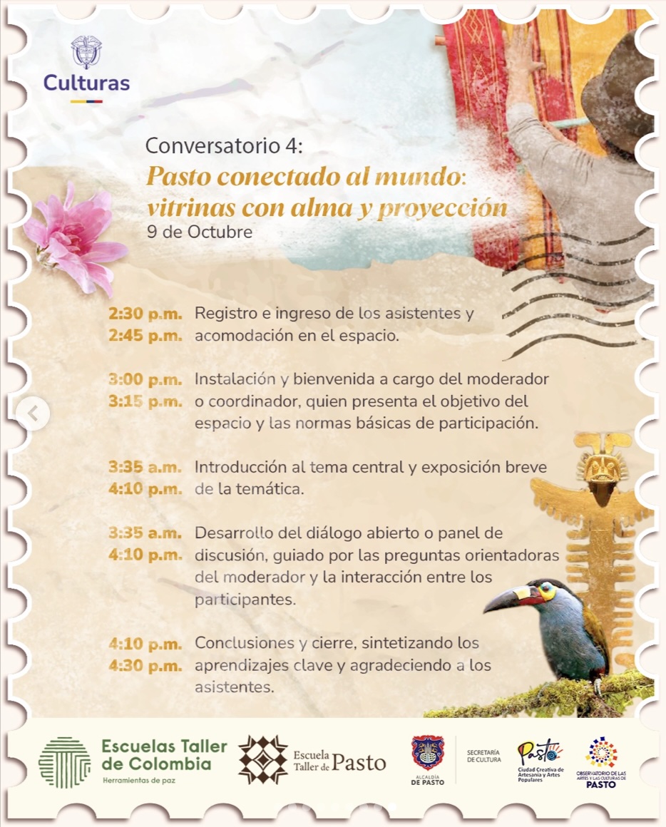 Conversatorio 4: Pasto conectado al mundo: vitrinas con alma y proyección 